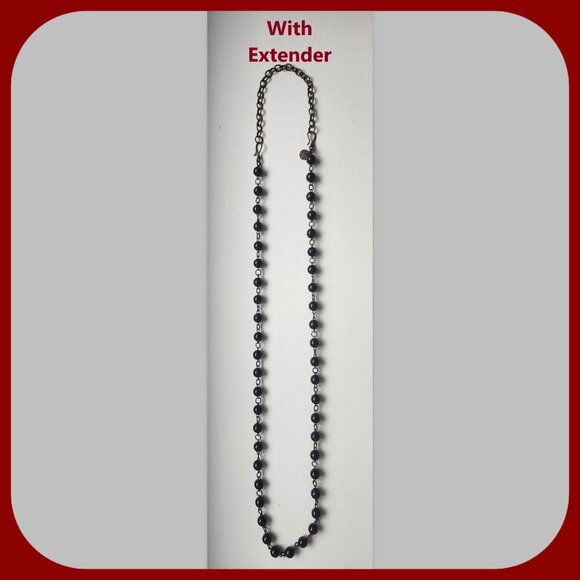 STELLA & DOT || 16” Brown Bead Necklace - Picture 4 of 5